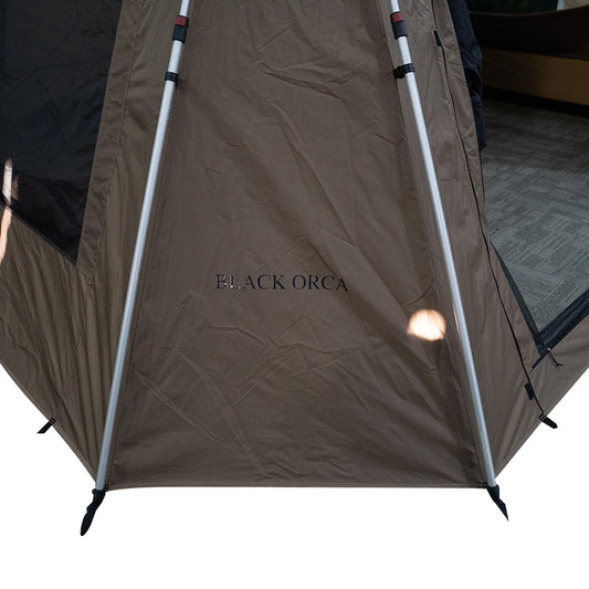 Black Orca Avnings of textile 6 Person Waterproof Windproof Easy Setup
