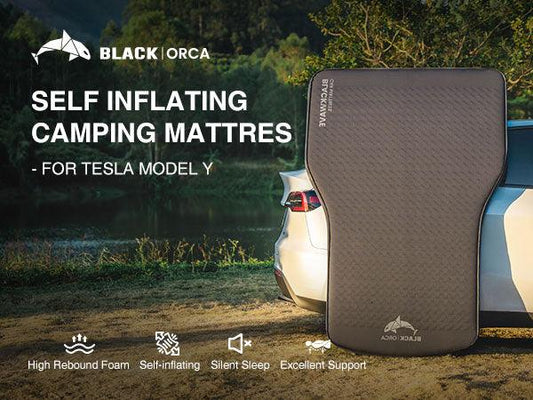 Tesla Model Y Mattress Camping Air Mattress with Foam - BlackOrca