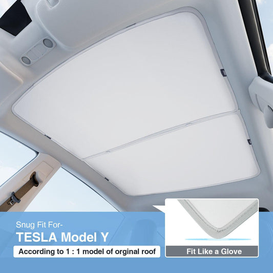 Tesla Model Y Sunshade Roof - BlackOrca