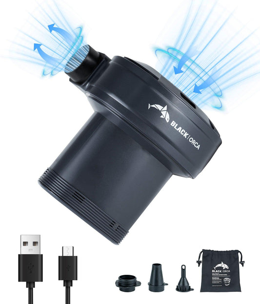 Portable Air Pump for Inflatables - BlackOrca