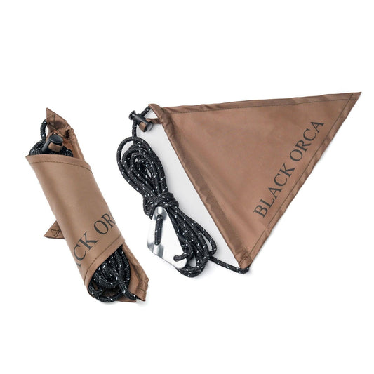 Ultralight Guy Lines with Aluminum Adjusters and Flag - BlackOrca