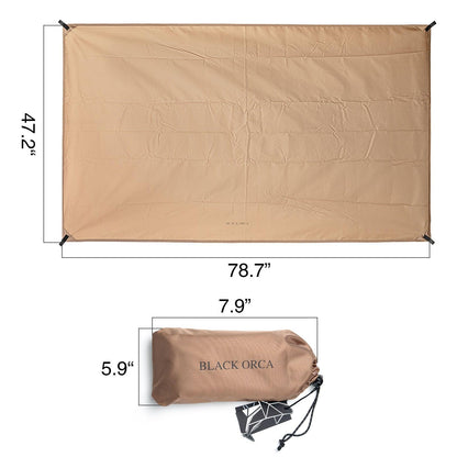 Moisture-Proof Tent Footprint Durable Multifuntional for Camping Backpacking - BlackOrca