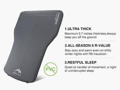 Tesla Model Y Mattress Camping Air Mattress with Foam - BlackOrca