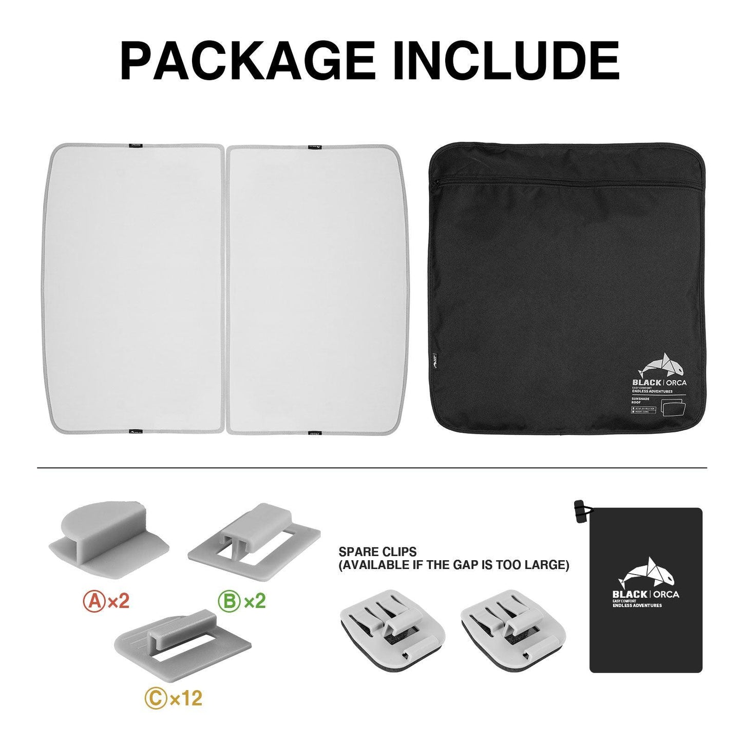 Tesla Model Y Sunshade Roof - BlackOrca