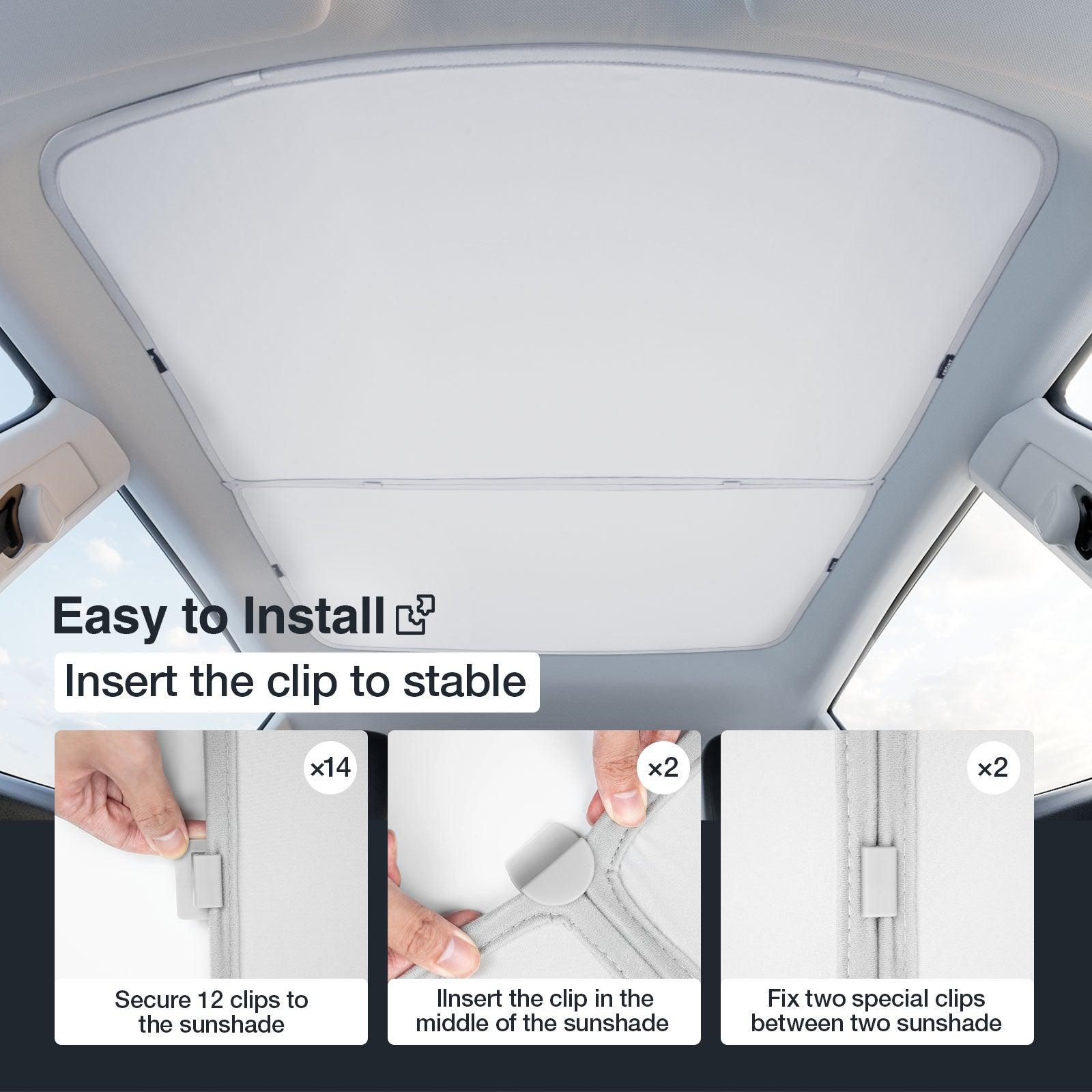 Tesla Model Y Sunshade Roof - BlackOrca