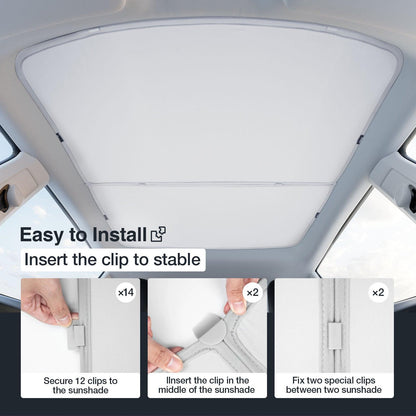 Tesla Model Y Sunshade Roof - BlackOrca