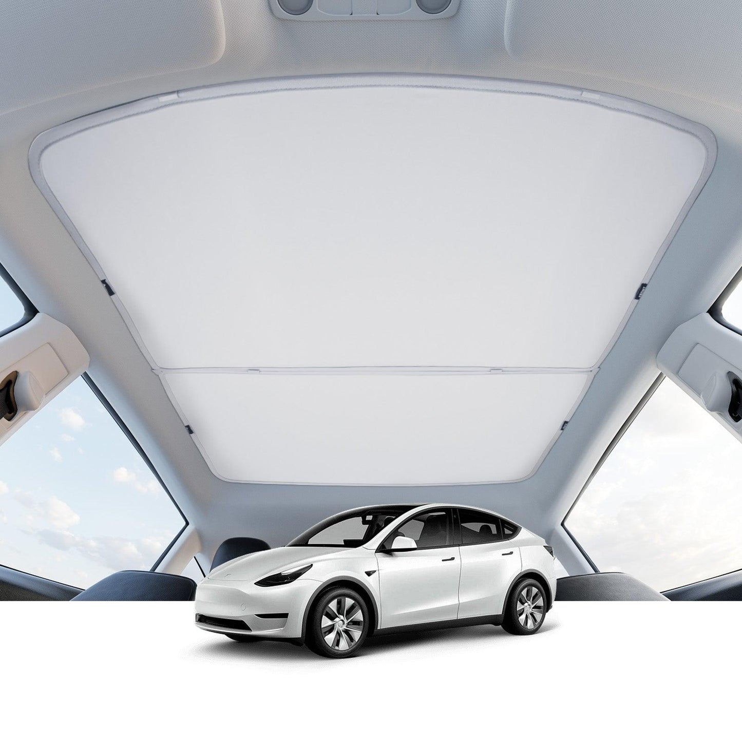 Tesla Model Y Sunshade Roof - BlackOrca